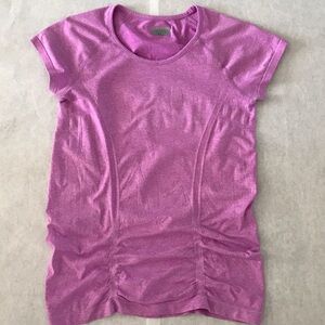 Athleta Fastest Track short sleeve athletic top in light purple